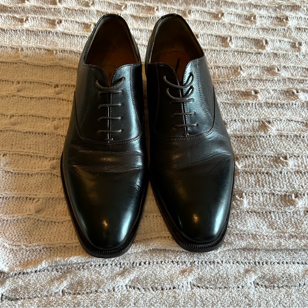 Kenneth Cole New York Black Leather Oxfords